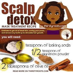 scalp mask treatment - I tired this over the weekend and it really works! Hair Detox, Grow Long Hair, Healthier Hair, Stimulate Hair Growth, Hair Remedies, Natural Hair Tips, Natural Hair Journey, Hair Strand, Homemade Beauty Products