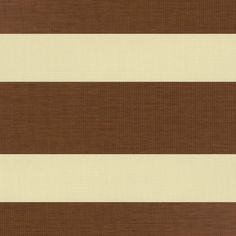 a brown and white striped wallpaper with horizontal stripes on the bottom half of it