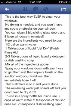 a text message that reads,'this is the best way ever to clean your windows