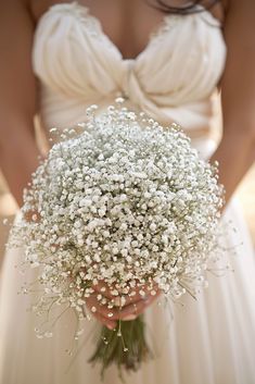 Fresh Wedding Bouquets, Baby's Breath Bouquet, Curated Wedding, Beach Wedding Inspiration, September Wedding