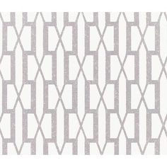 a white and gray wallpaper with geometric design