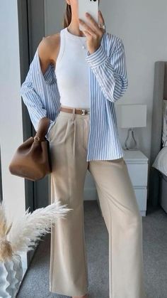 Church Outfit Spring Classy, Work Outfit Spring 2024, Buissness Clothes Casual Women Summer, Casual Office Outfits Women Spring 2024, Office 2024 Outfit, Casual Workwear Outfits, Work Outfit Inspo Summer, Business Casual Summer Women, Work Outfit 2024