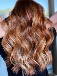 Red Balayage Hair, Copper Blonde Hair, Red Balayage, Strawberry Blonde Hair Color, Ginger Hair Color, Creative Hair, Hair Color Auburn, Strawberry Blonde Hair, Red Copper