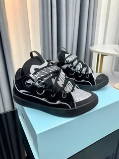 Size: 35-47 It comes with Dust box, Care manual, Tag, and Paper bag.Size Guide: Black Lanvin Sneakers Outfit, Black Lanvin Sneakers, Lanvin Sneakers Outfit, Gallery Department, Designer Fits, Lanvin Sneakers, Lanvin Shoes, Cute Shoe, Birthday Hairstyles