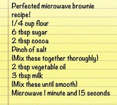 a recipe list with instructions on how to make it