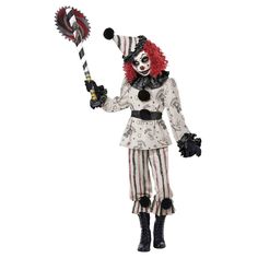 Buy Costumes Creeper Clown Costume for Kids sold at Party Expert Pierrot Clown, Plastic Mask, The Creeper, Hallowen Costume, Vintage Clown, Evil Clowns