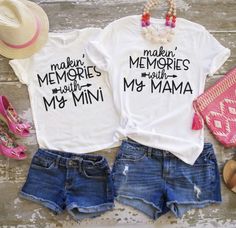 Mommy Daughter Outfits, Daughter Outfits, Cricut Shirts, Mommy And Me Shirt, Diy Shirts, Shirts To Make, Mommy Daughter, Cute Shirt Designs, Mommy And Me Outfits