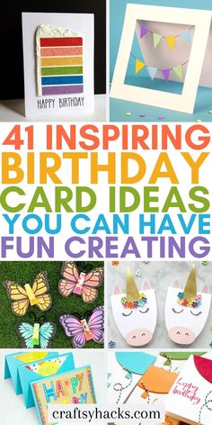 birthday card ideas that you can have fun creating