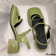 Olivia Mark - Fashionable Open-Toe Sandals with Anti-Slip Mary Jane Flats Shoes Korean, Woman Design, Party Pumps, Elegant Shoes, Shoes Woman, Open Toe Sandals, Toe Sandals, Mary Jane Shoes, Party Shoes