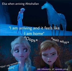 frozen princesses are talking to each other about what they're doing in the movie