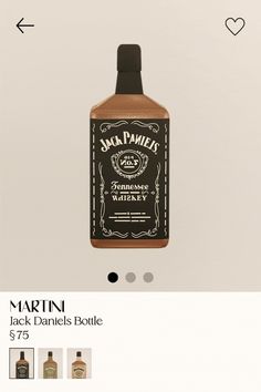 a bottle of jack daniels whiskey is shown on the website's homepage, which also includes an ad for jack daniels