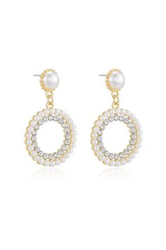 18k gold plated Zinc Glass Acrylic 1.95" x 1.15" 18k Gold, Pearl Earrings, Gold Plate, Plating, Glass, Gold