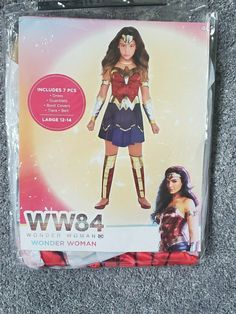 the wonder woman costume is in its package