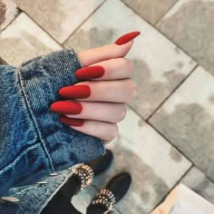 Nail Art Halloween, Makeup Tip, Matte Nail Polish, Minimalist Nail Art, Her Nails, Red Nail Polish, Red Nail, Nail Polish Designs