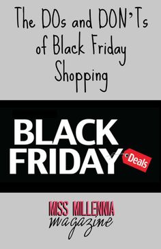 the do's and don'ts of black friday shopping