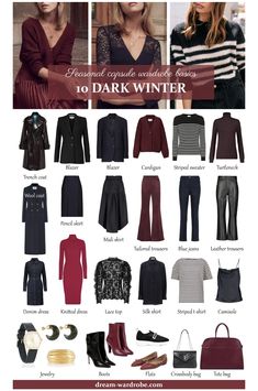 Catherine Zeta-jones, Deep Winter Palette Outfits, Deep Winter Palette, Deep Winter Colors, Capsule Wardrobe Basics, Color Outfits, Winter Color Palette, Winter Typ, True Winter