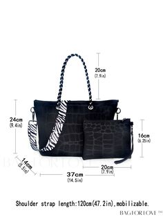 BagForLove - Stylish Neoprene Shopping Tote Bag with Coin Purse - Black Texture, Versatile Design Product Description Color Black Strap Type Double Handle Details Grommet Eyelet Style Fashionable Type Shopper Bag Closure Type Zipper Features Multi-function Material Polyester Composition 100% Polyester Size Chart INCH CM Bag Length Bag Width Bag Height Handle Height Strap Length 13.4/7.9 inch 5.5/1.2 inch 9.4/6.3 inch 7.9 inch 47.2 inch Bag Length Bag Width Bag Height Handle Height Strap Length 34/20 cm 14/3 cm 24/16 cm 20 cm 120 cm Details Pictures Similar Products h2 { text-align: center; } /* æ¢è¡ */ li{ white-space: normal; word-break: break-all; word-wrap: break-word; } .red-box { width: 100%; display: flex; flex-direction: row; flex-wrap: wrap; justify-content: center; } .red-box > Black Reversible Bag For Daily Use, Everyday Reversible Black Bag, Black Reversible Shoulder Bag For Travel, Reversible Black Rectangular Bag, Black Reversible Rectangular Bag, Reversible Rectangular Black Bag, Black Rectangular Reversible Bag, Casual Black Reversible Bag, Reversible Black Shopping Bag