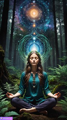 Female Meditating, Spritual Wallpapers Meditation, Meditation Images Spiritual, Meditation Images Beautiful, Crystal Healing Room, Meditation Painting Spiritual, Night Meditation, Astrology App