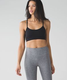 Lululemon Flow Y Bra IV in black Red Tank, Racerback Bra, Yoga Bra, Sports Wear, Performance Outfit, A B C, Physical Fitness, Sport Wear, Sports Women