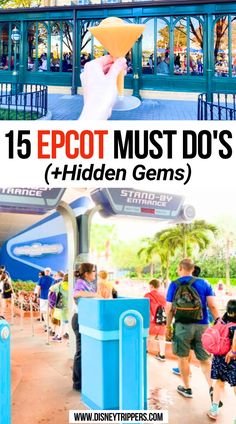 15 EPCOT Must Do's (+Hidden Gems)q Disney World Things To Do, Epcot Around The World, Kidcot Epcot, Disney With Teens, Epcot Planning, Disney World Itinerary, Epcot Attractions