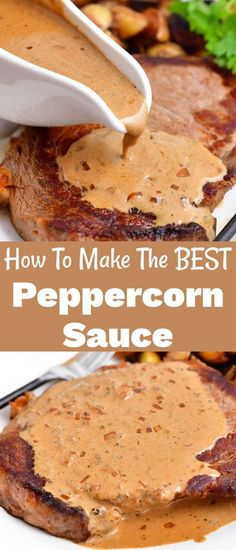 how to make the best peppercorn sauce for grilled pork chops and ribs