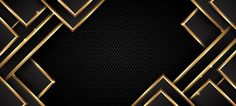 an elegant black and gold background with golden lines on the bottom, and diamonds in the middle