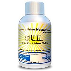 a bottle of urine neutralizer for pet urine odor