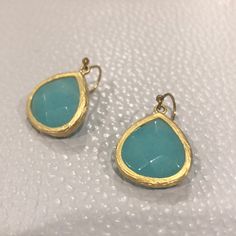 Brand New! Gold And Teal Blue Earrings Teal And Gold Outfit, Teal Jewelry, Gold Outfit, Teal And Gold, Treasure Chest, Earrings Color, Blue Earrings, Teal Blue, Blue Gold