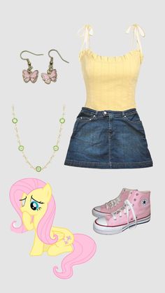 Kawaii Outfit Ideas, Cute Group Halloween Costumes, E Girl Outfits, Pretty Halloween Costumes, Cartoon Outfits, Cute Halloween Costumes, Themed Outfits, Fluttershy