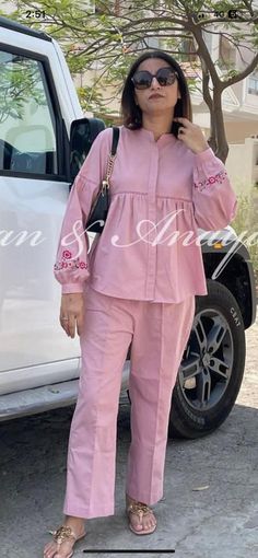 Coat Suits For Women Indian, Cotton Kurta Set Designs, Co Oder Set Women, Cord Set Outfit Women Indian Designer, Coord Set Designs For Women, Stylish Cord Set Designs, Plain Coord Sets For Women, Cords Sets For Women, Cord Set Outfit Women Designer