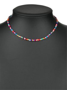 Color: Multicolor Gender: Women Material: PMMA Quantity: 1 piece Style: Fashionable Type: Chokers IN Length 14.6-17.3 This data was obtained from manually measuring the product, it may be off by 1-2 CM. Cheap Colorful Beads Choker For Summer, Cheap Colorful Beaded Necklaces For Birthdays, Cheap Multicolor Summer Choker, Cheap Hippie Necklaces With Colorful Beads, Colorful Cheap Beaded Necklaces As Gifts, Cheap Trendy Colorful Beads Choker, Cheap Colorful Beaded Choker Jewelry, Cheap Multicolor Beaded Necklaces For Birthday, Cheap Multicolor Choker For Summer