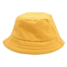 a yellow hat on a white background