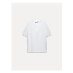 MID WEIGHT - LOOSE FIT - V-NECK - REGULAR LENGTH - SHORT SLEEVET-shirt made of 100% cotton. V-neck and short sleeves. White Cotton V-neck Top For Everyday, Trendy Cotton V-neck Shirt, Classic Cotton V-neck Shirt, Classic V-neck Cotton Shirt, Classic V-neck T-shirt For Spring, Basic V-neck Summer Shirt, Chic White V-neck T-shirt, White Cotton V-neck Short Sleeve Top, Summer Cotton V-neck Top With Short Sleeves