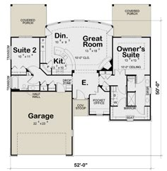 the floor plan for this house shows the garage and living area, as well as the bedroom