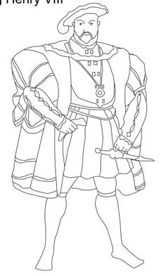 the king henry vill coloring page