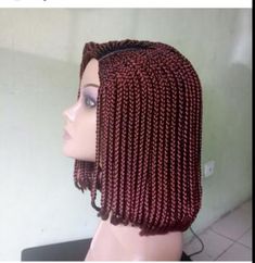 Braided wig/ box braids/Bob wig. Pre- order. Chose your preferred color., #AD, ##color, #Advertisement, #preferred, #Chose, #order Bob Box Braids Styles, Box Braids Updo, Braids Bob, Box Braids Bob, Blonde Box Braids, Short Box Braids, Jumbo Box Braids, Bob Braids, Long Box Braids