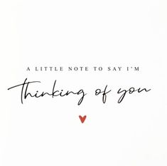 a little note to say i'm thinking of you