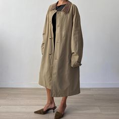 Classic medium Bugatti trench coat with contrast faux leather collar  -label size 54, please check measurements (model usually wear size xs) length 106cm sleeve from shoulder 62cm chest 65cm Classic Long Raincoat For Fall, Beige Padded Collar Outerwear For Work, Classic Beige Raincoat For Fall, Fall Workwear Outerwear With Contrast Collar, Fall Outerwear With Contrast Collar For Work, Classic Long Sleeve Fall Raincoat, Brown Gabardine Long Coat, Brown Gabardine Fall Outerwear, Brown Gabardine Outerwear For Fall