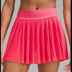 Brand New With Tags. Color: Lipgloss Size 6 Pink Lululemon Skirt, Flowy Black Skirt, Lip Gloss Pink, Pink Tennis Skirt, Mini Tennis Skirt, Lavender Skirt, Street Skirt, Pink Tennis, Nike Skirts