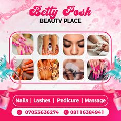 the beauty salon flyer is designed to be used for advertising