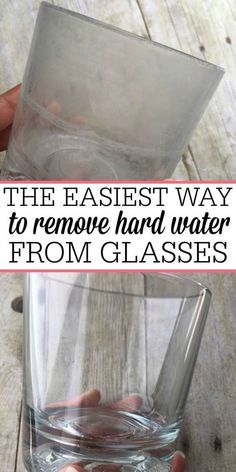 the easy way to remove hard water from glasses