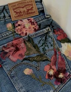 Mukaish Embroidery, Mode Kimono, Custom Jeans