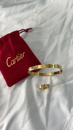 Cartier Bracelet And Ring, Gold Diamond Bangles, Cartier Love Bangle, Ring Gold Diamond, Love Bangle, Bracelet And Ring, Diamond Bangles, Cartier Bracelet, Daisy Ring