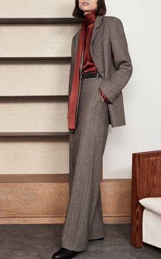 Oversized Suit Women, Oversized Suit, Older Women Fashion, Pant Suits, Suit Women, Power Dressing, Mode Casual, Fashion Show Collection