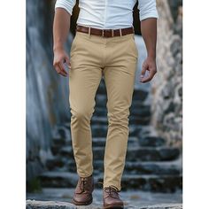 Season:Spring   Fall; Fabric:Polyester; Gender:Men's; Style:Chic  Modern,Casual,Fashion; Elasticity:Micro-elastic; Occasion:Holiday,Daily,Business; Fit Type:Regular Fit; Function:Comfort; Waistline:Mid Waist; Pattern:Plain; Design:Buttons,Front Pocket; Brand:OUKU; Pants Type:Chinos,Trousers,Chino Pants; Front page:FF; Listing Date:02/21/2024; Hips:; Length:; Waist:; Fit US Size:; Fit UK Size:null; Fit EU Size:null Tuxedo Shirt Men, Womens Basic Tops, Mens Outdoor Jackets, Outwear Women, Trench Coat Men, Linen Shirt Men, Tuxedo For Men, Hoodies Mens, Linen Pants Women