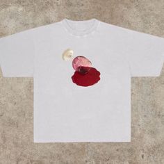 Red Wine Spill T-Shirt Fast Shipping $25 Lowest I Can Do Custom Deadstock Hit Me With Questions Wine T Shirts, Red Oversized Short Sleeve T-shirt, Oversized Red Screen Print T-shirt, Oversized Red T-shirt With Screen Print, Oversized Red Graphic Tee, Red Oversized Graphic Tee, Wine Spill, Spilled Wine, Fashion Shirts