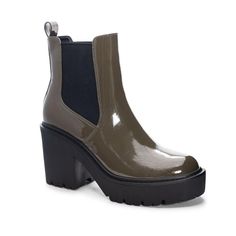 Yikes Casual Bootie – Chinese Laundry Ankle Boots For Rainy Weather In Fall, Ankle Boots For Rainy Weather And Fall, Fall Ankle Rain Boots For Rainy Weather, Fall Ankle Rain Boots, Fall Rainy Weather Ankle Boots, Trendy Waterproof Ankle-high Boots, Trendy Ankle Boot Rain Boots For Outdoor, Trendy Ankle Rain Boots For Outdoor, Trendy Outdoor Ankle Rain Boots