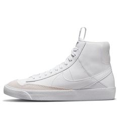 (GS) Nike Blazer Mid '77 SE 'Dance - White Black' DH8640-102 (SNKR/Retro/Skate/Casual/Mid Top) Nike Blazer Mid 77, Nike Blazer Mid, Nike Blazers Mid, Blazer Mid, Mid Top, Nike Blazer, White Black, White And Black, Blazer