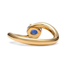 Resting brilliantly at the heart of this contemporary and minimalist design is a brilliant oval shaped sapphire resting in four prongs. The sculptural form presents a striking statement as the swirling high polished silhouette spirals towards the center stone in what we consider a new-aged bypass ring. It has been designed with ease of wearability in mind making it your optimal choice for daily wear. Metal: 18kt Gold Sapphire Weight: 0.92 ct. Measurements: 9.0 mm length *Please note that the lis Yellow Gold Polished Open Sapphire Ring, Elegant Yellow Gold Sapphire Ring With Tension Setting, Yellow Gold Open Sapphire Ring With Polished Finish, Modern Yellow Gold Sapphire Ring For Formal Events, Elegant Open Ring Sapphire Ring With Polished Finish, Elegant Open Sapphire Ring With Polished Finish, Luxury Yellow Gold Sapphire Ring With Tension Setting, Modern Yellow Gold Sapphire Ring For Formal Occasions, Modern Gold Sapphire Ring With Polished Finish