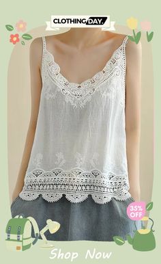 Lace Hollow Lace Camisole with Bottoming Shirt Top Lace Camisole, Bottoming Shirt, Shirt Top, Top Shirt, Shop Now, Lace, Free Shipping, Clothes